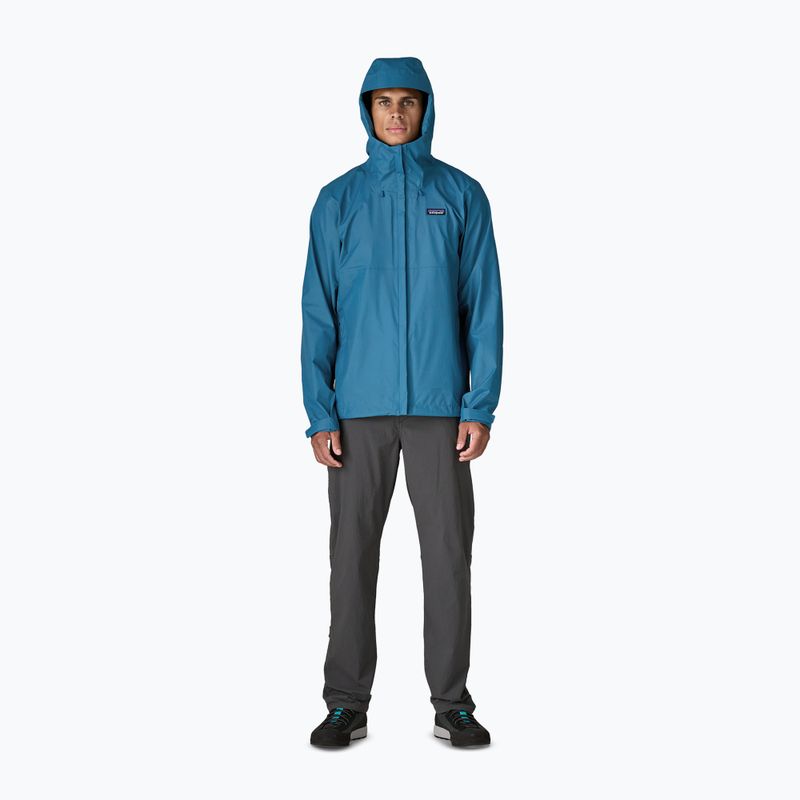 Men's waterproof jacket Patagonia Torrentshell 3L Rain aquatic blue 4