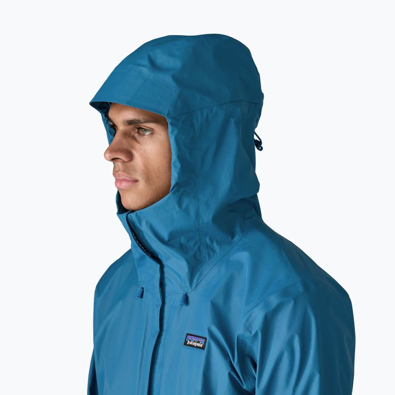 Men's waterproof jacket Patagonia Torrentshell 3L Rain aquatic blue 7
