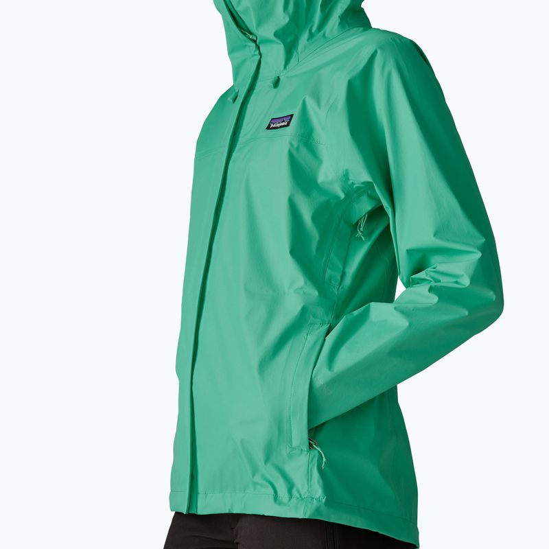 Women's rain jacket Patagonia Torrentshell 3L Rain aqua stone 6