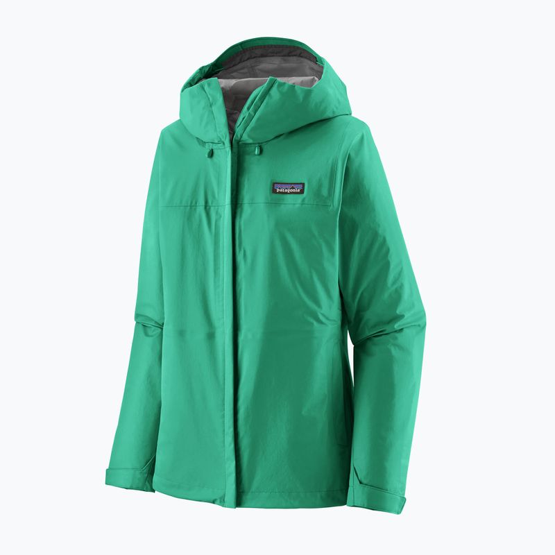 Women's rain jacket Patagonia Torrentshell 3L Rain aqua stone 7