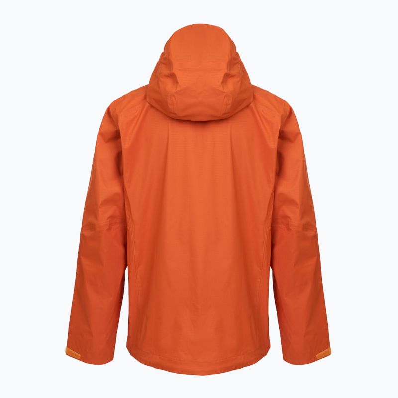 Men's rain jacket Patagonia Granite Crest Rain coal orange 2