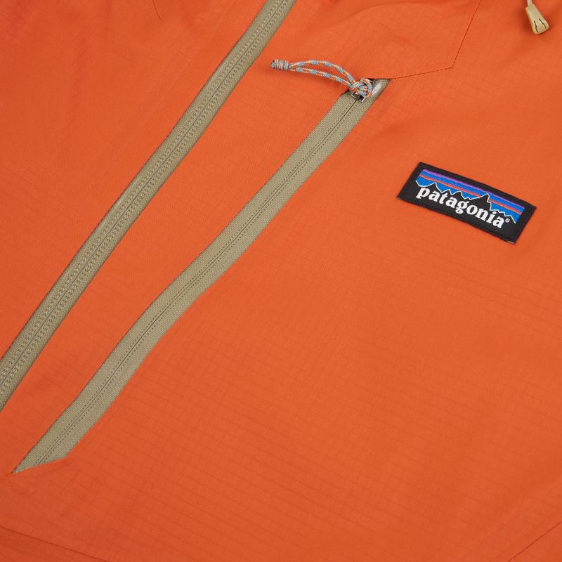 Men's rain jacket Patagonia Granite Crest Rain coal orange 3