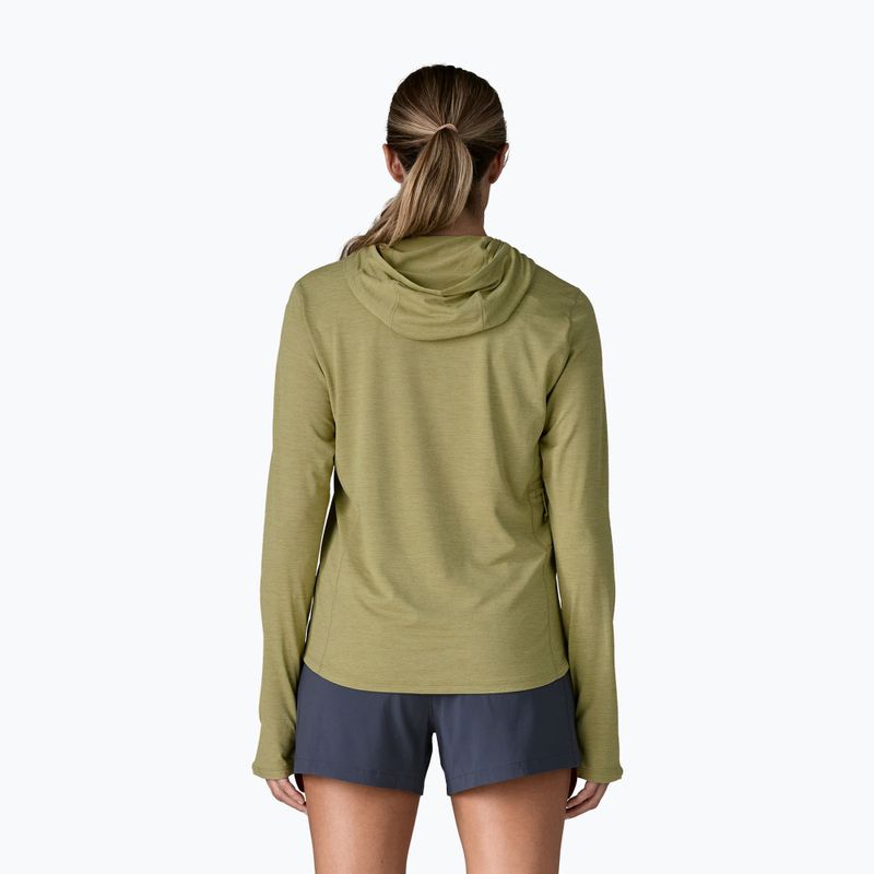 Women's sweatshirt Patagonia Capilene Cool Sun Hoody gumtree green/light gumtree green x-dye 3