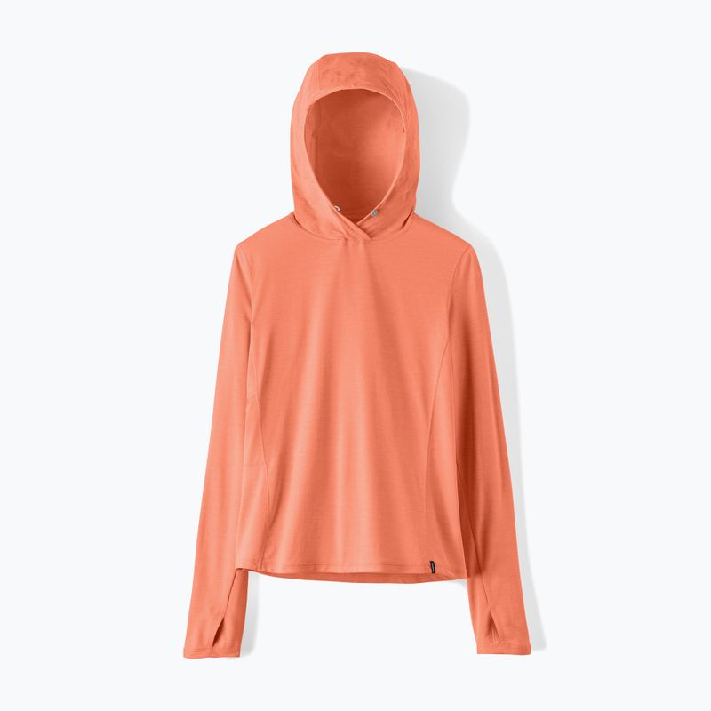 Women's sweatshirt Patagonia Capilene Cool Sun Hoody mellow melon/peach sherbet x-dye 8