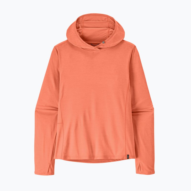 Women's sweatshirt Patagonia Capilene Cool Sun Hoody mellow melon/peach sherbet x-dye 9