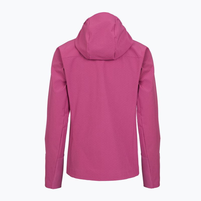 Women's softshell jacket Patagonia R1 CrossStrata Hoody faded magenta 2