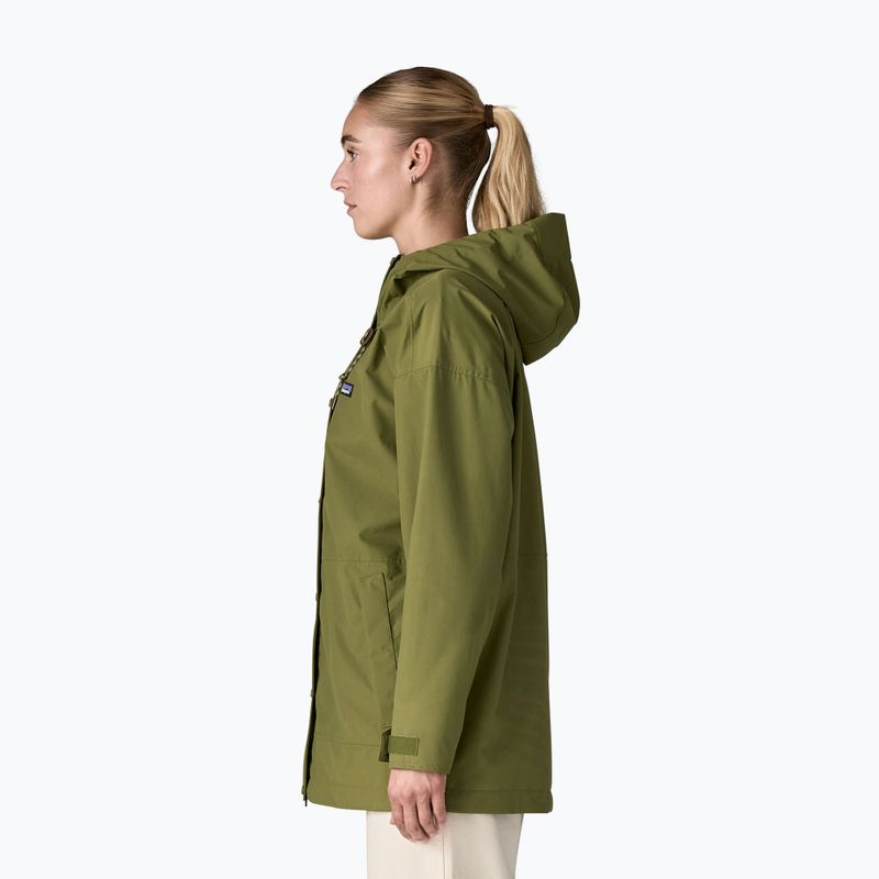 Women's rain jacket Patagonia Outdoor Everyday Rain caper green 5