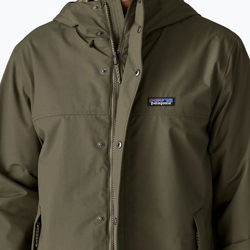 Men's rain jacket Patagonia Outdoor Everyday Rain basin green 7