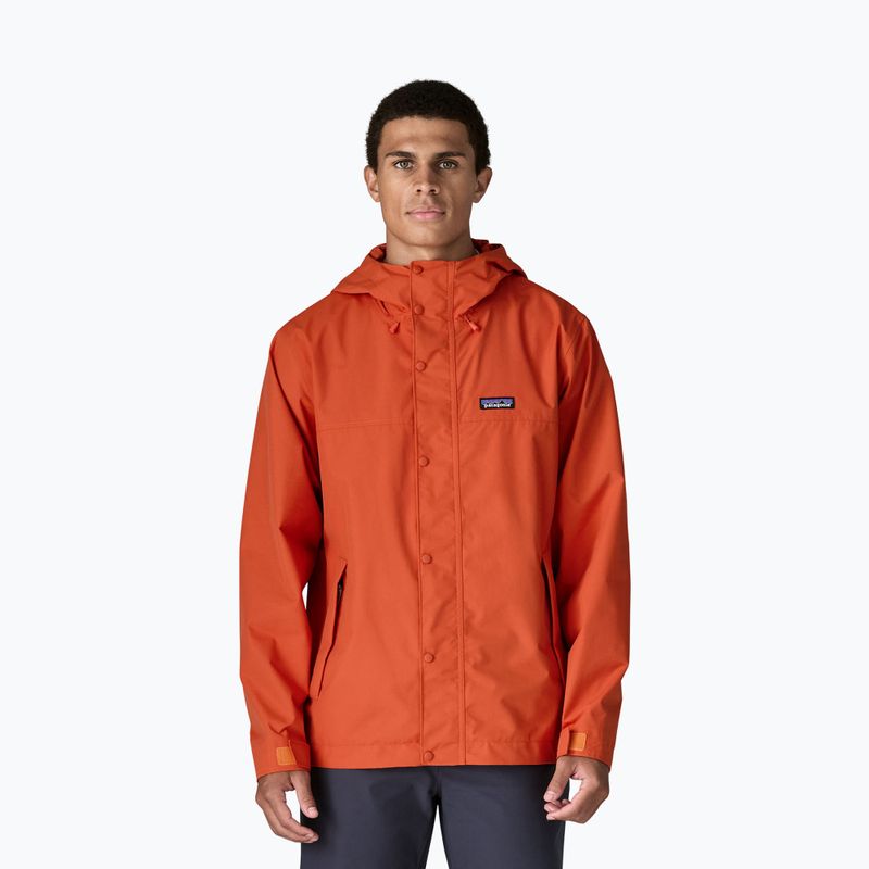 Men's rain jacket Patagonia Outdoor Everyday Rain coal orange