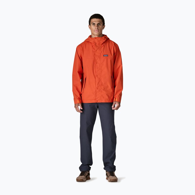 Men's rain jacket Patagonia Outdoor Everyday Rain coal orange 2