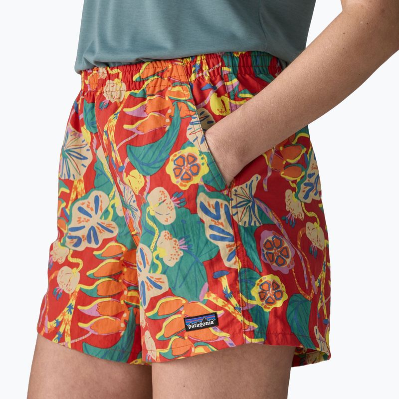Women's shorts Patagonia Baggies 5" tropiclimb/hot ember 4