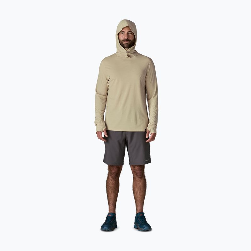 Men's sweatshirt Patagonia Capilene Ultra Hoody pumice/dyno white x-dye 2