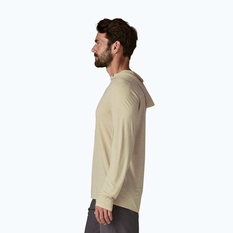 Men's sweatshirt Patagonia Capilene Ultra Hoody pumice/dyno white x-dye 4
