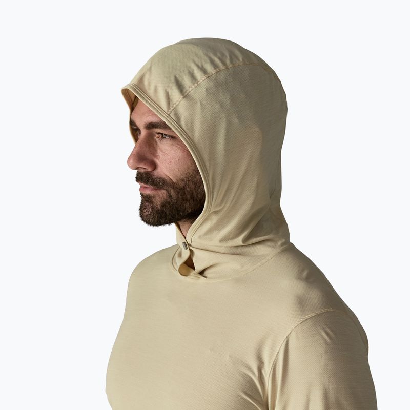 Men's sweatshirt Patagonia Capilene Ultra Hoody pumice/dyno white x-dye 5