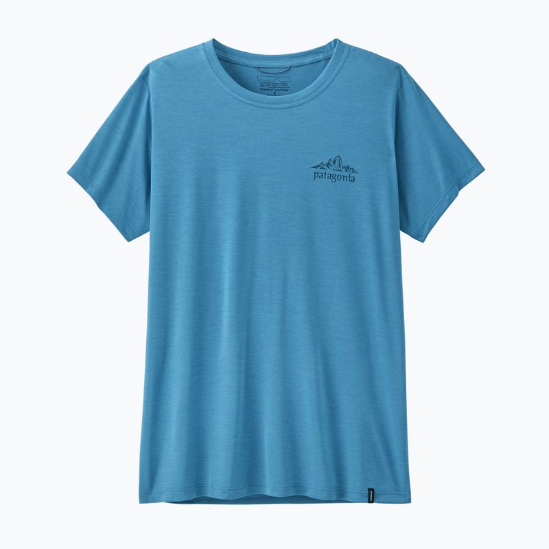 Women's T-shirt Patagonia Capilene Cool Daily - Cloud Crag shore blue/light shore blue x-dye 2