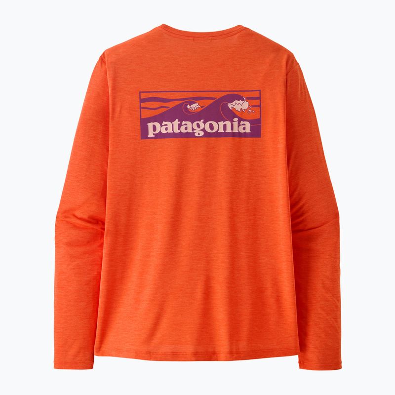 Men's longsleeve Patagonia Capilene Cool Daily - Boardshort Logo orange peel/light orange peel x-dye 3