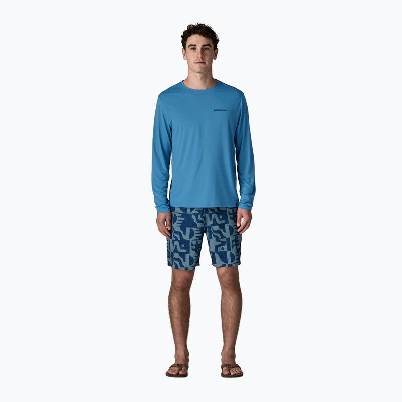 Men's longsleeve Patagonia Capilene Cool Daily - Boardshort Logo shore blue/light shore blue x-dye 2
