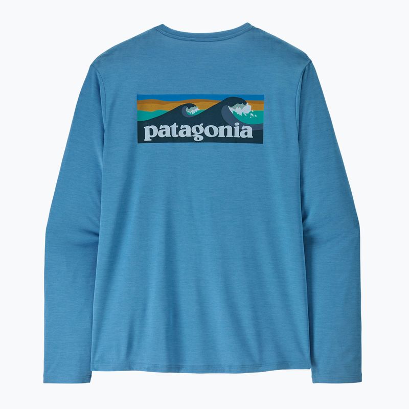 Men's longsleeve Patagonia Capilene Cool Daily - Boardshort Logo shore blue/light shore blue x-dye 5