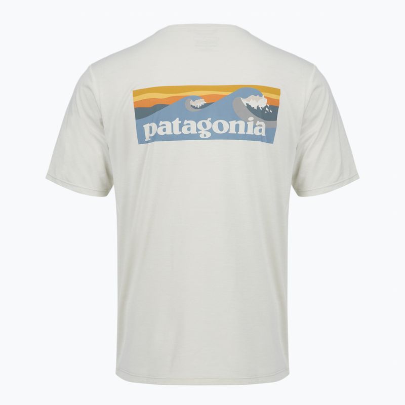 Men's T-shirt Patagonia Capilene Cool Daily - Boardshort Logo dyno white 2