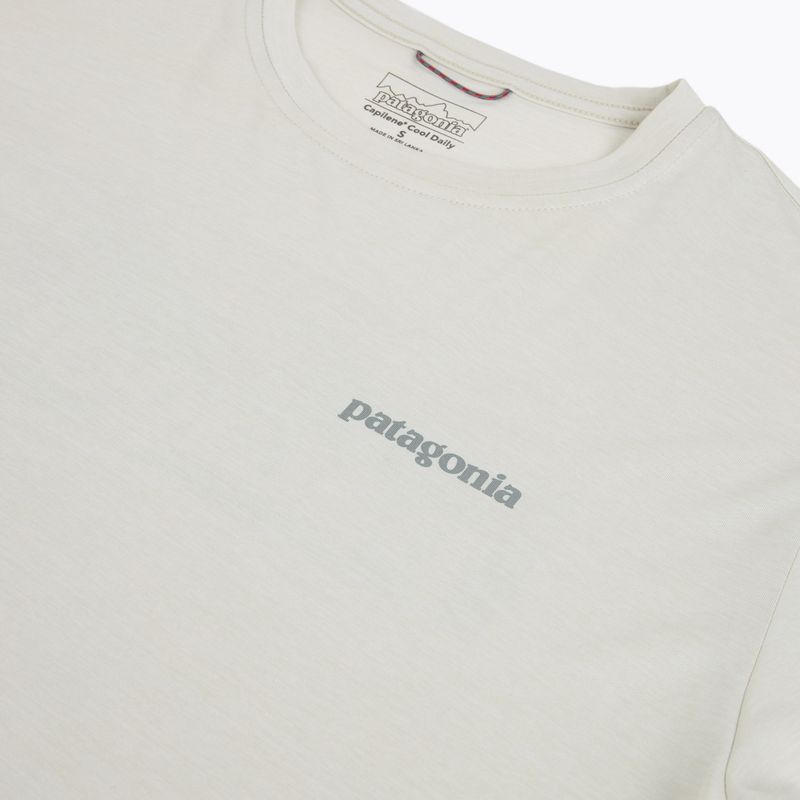 Men's T-shirt Patagonia Capilene Cool Daily - Boardshort Logo dyno white 3