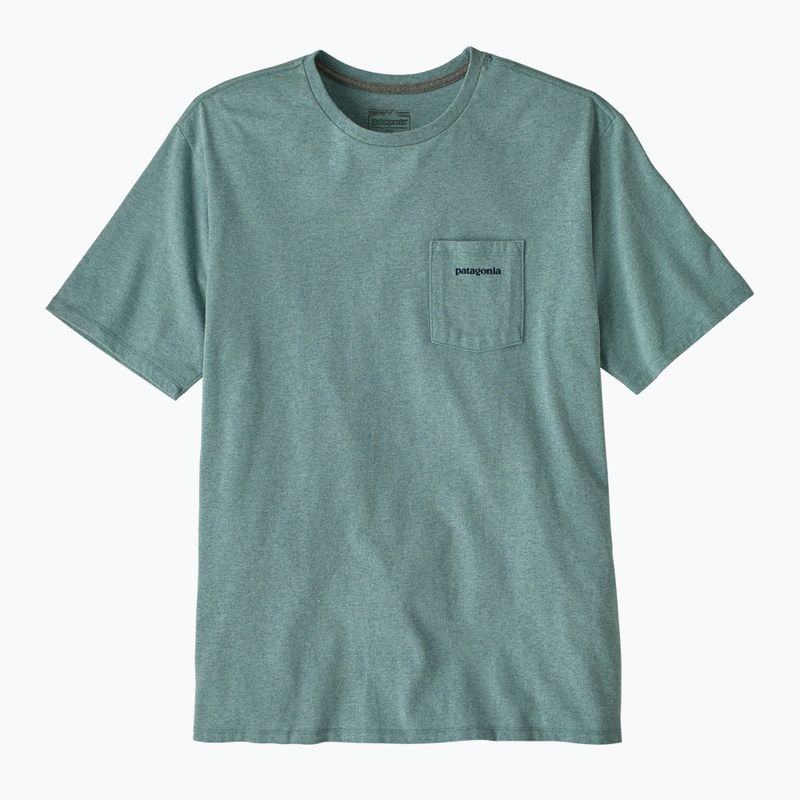 Men's T-shirt Patagonia Boardshort Logo Pocket Responsibili blue sage