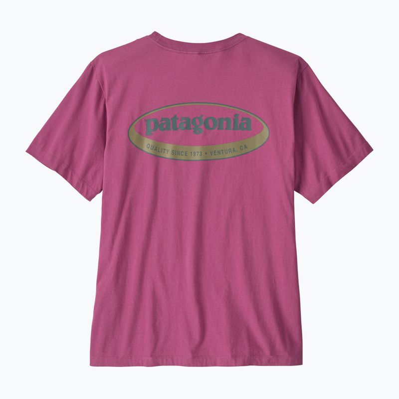 Men's T-shirt Patagonia '95 Oval Logo faded magenta 2