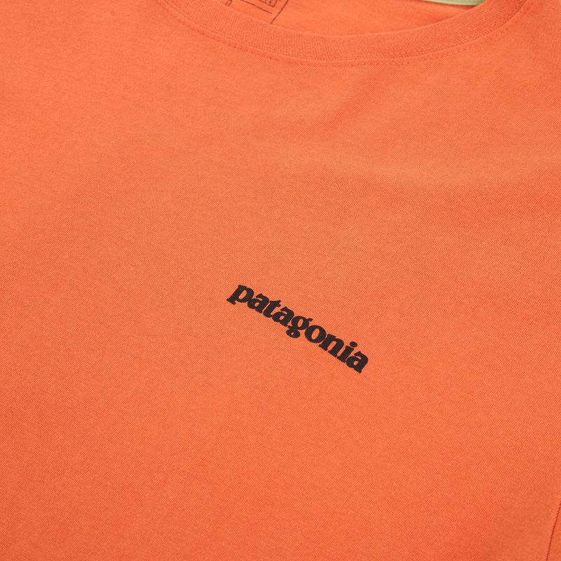 Men's T-shirt Patagonia P-6 Logo coal orange 3