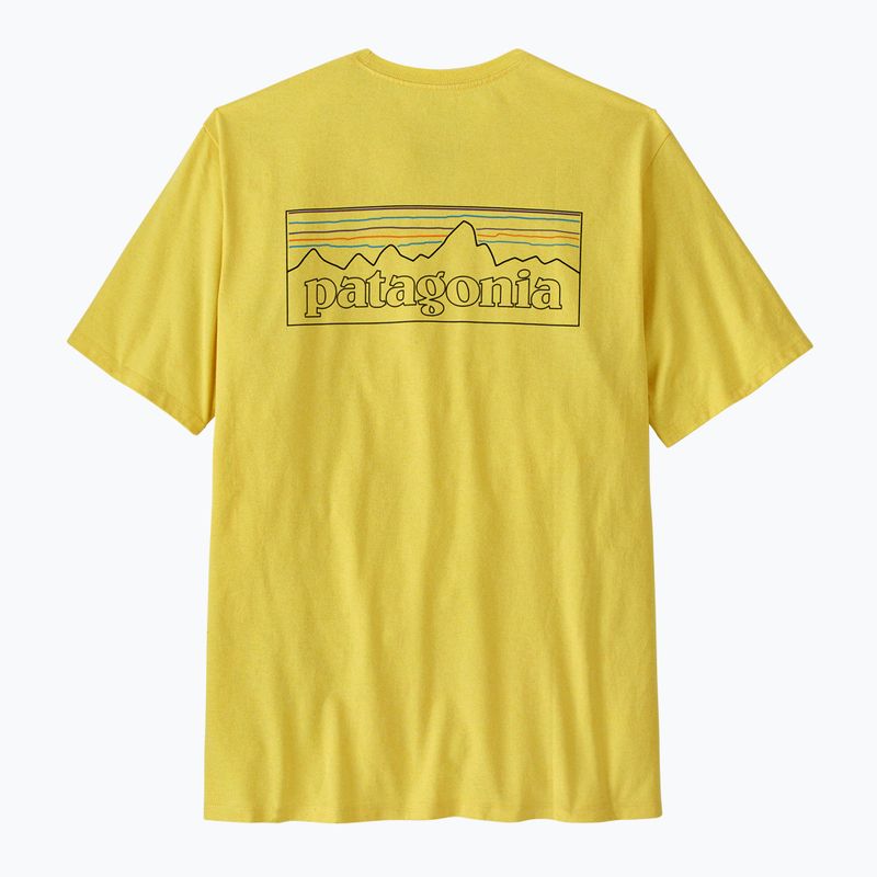 Men's T-shirt Patagonia P-6 Logo Responsibili-Tee p-6 outline/lemon zest 2