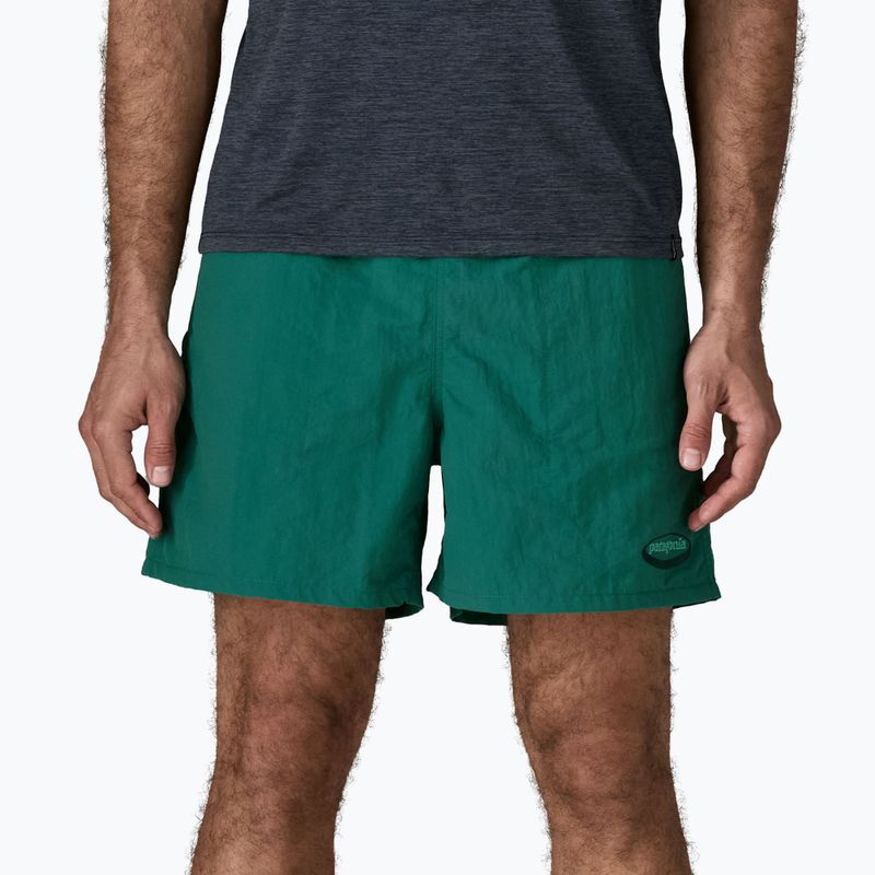Men's shorts Patagonia Baggies 5" 95 oval logo/gem green 4