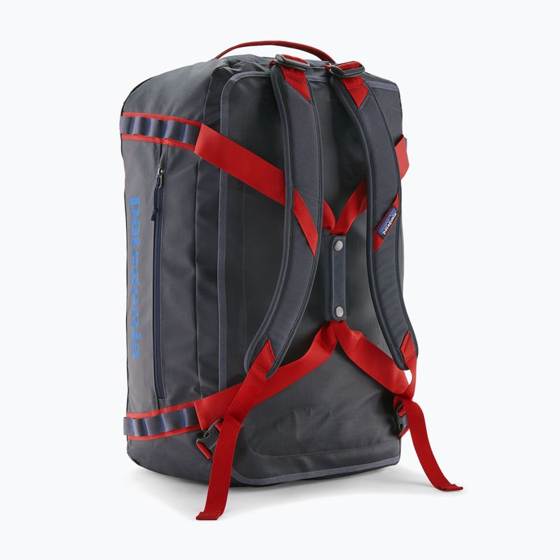 Travel bag Patagonia Black Hole Duffel 55 l smolder blue/amanita red 2