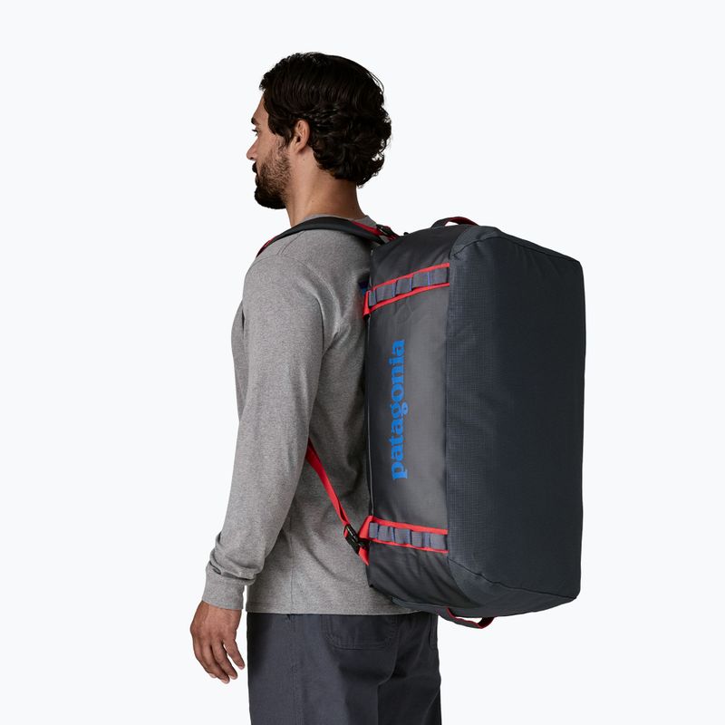 Travel bag Patagonia Black Hole Duffel 55 l smolder blue/amanita red 3