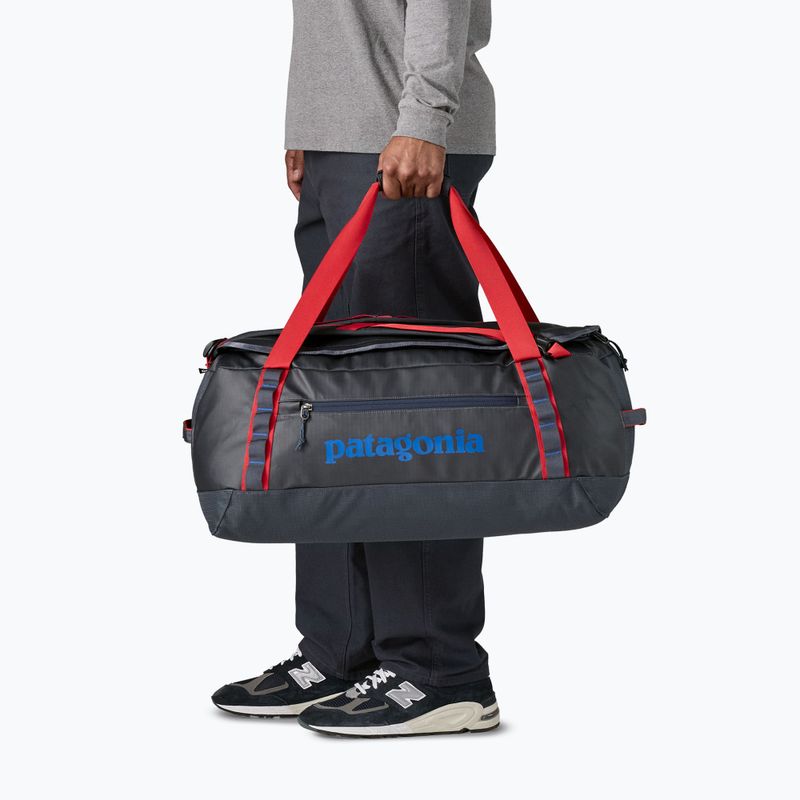 Travel bag Patagonia Black Hole Duffel 55 l smolder blue/amanita red 4