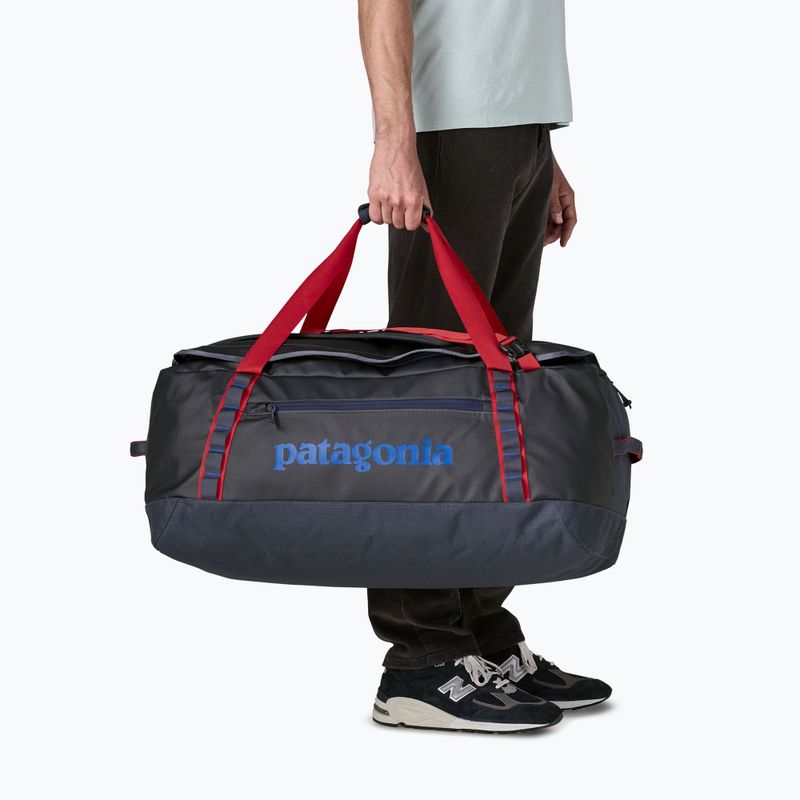 Travel bag Patagonia Black Hole Duffel 70 l smolder blue/amanita red 4