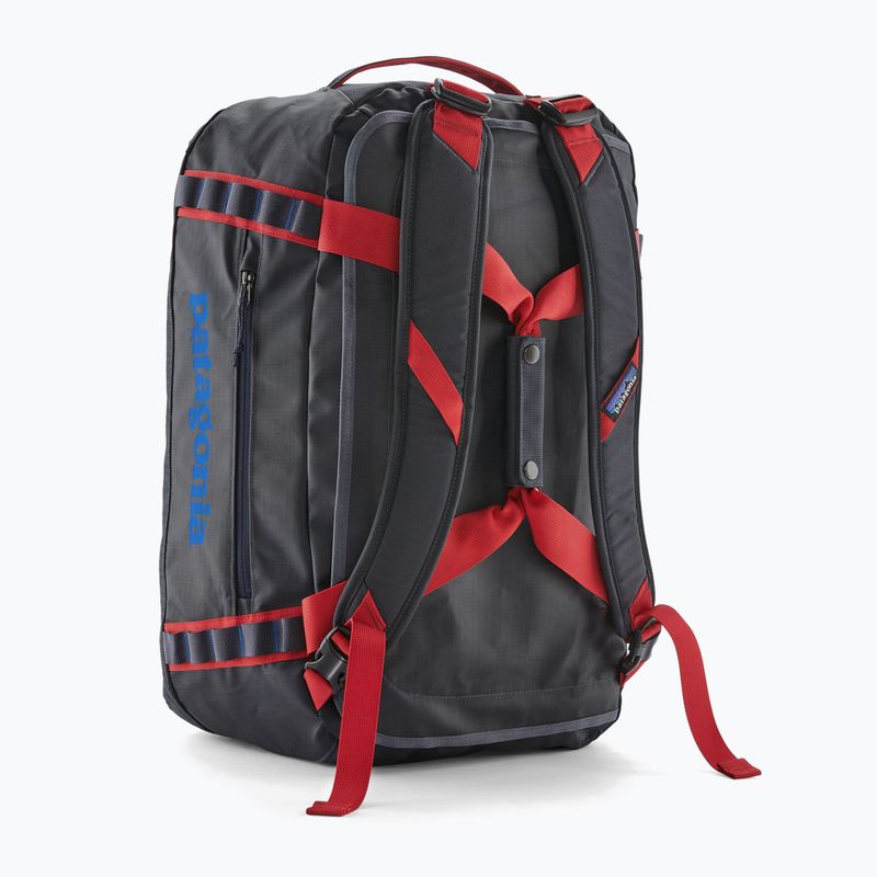Travel bag Patagonia Black Hole Duffel 40 l smulder blue/amanita red 2