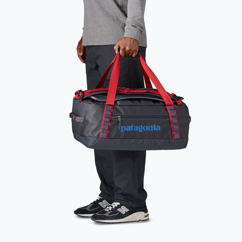 Travel bag Patagonia Black Hole Duffel 40 l smulder blue/amanita red 4