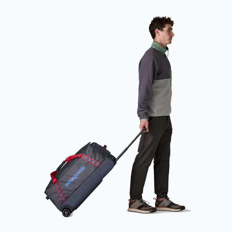 Travel bag Patagonia Black Hole Wheeled Duffel 70 l smolder blue/amanita red 5