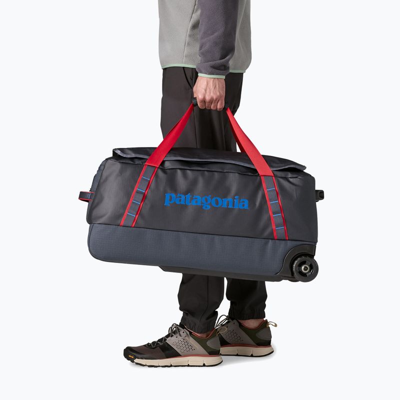 Travel bag Patagonia Black Hole Wheeled Duffel 70 l smolder blue/amanita red 6