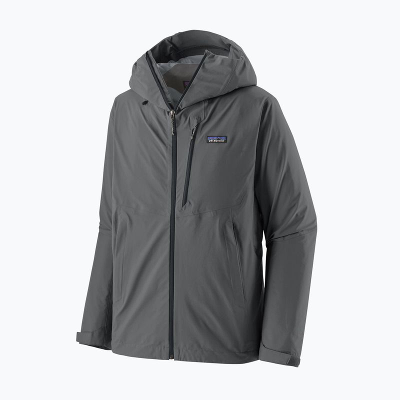 Men's rain jacket Patagonia Granite Crest Rain forge grey w/black 4