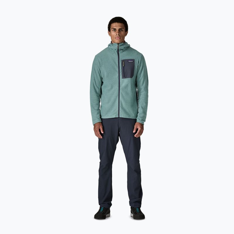 Men's trekking sweatshirt Patagonia R1 Air Full Zip Hoody blue sage 2