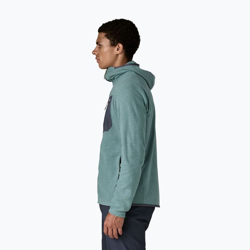 Men's trekking sweatshirt Patagonia R1 Air Full Zip Hoody blue sage 4