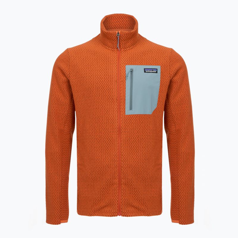 Men's trekking sweatshirt Patagonia R1 Air coal orange