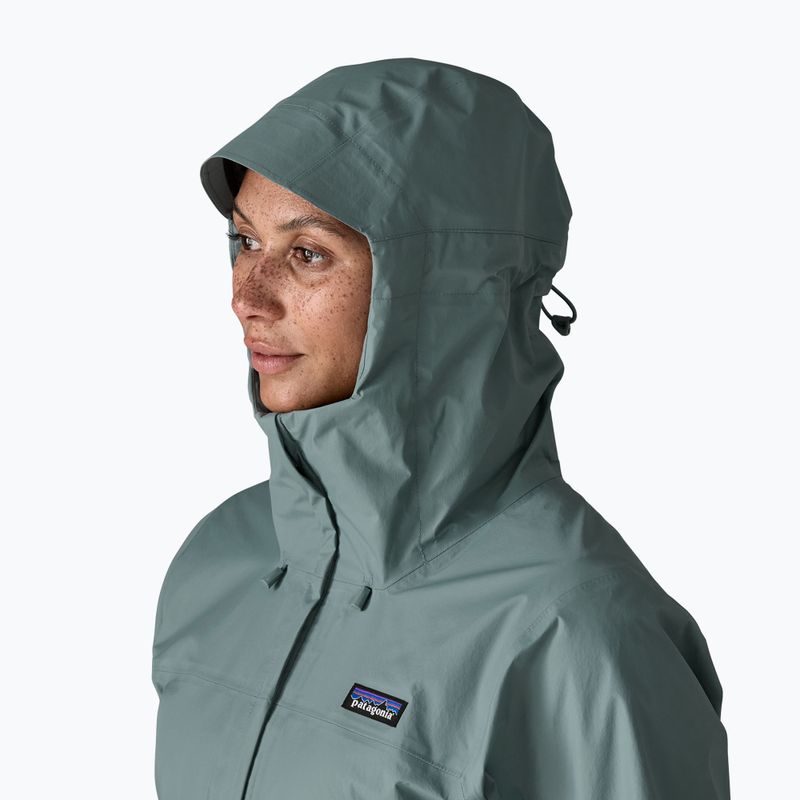 Women's rain jacket Patagonia Torrentshell 3L Rain blue sage 5