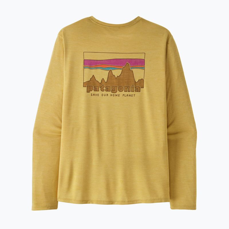 Men's longsleeve Patagonia Capilene Cool Daily - '73 Skyline limestone yellow/light limestone yellow c-dye 2