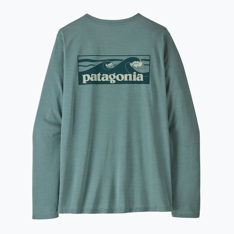 Women's longsleeve Patagonia Capilene Cool Daily Shirt - Boardshort Logo blue sage/light blue sage x-dye 5