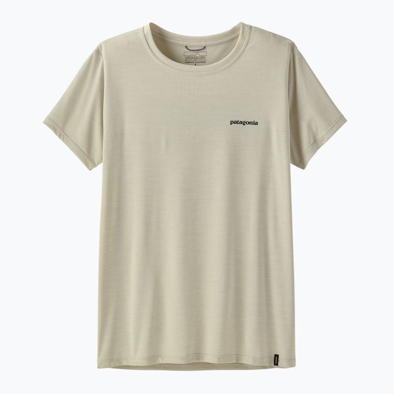 Women's T-shirt Patagonia Capilene Cool Daily Shirt - Boardshort Logo dyno white 5
