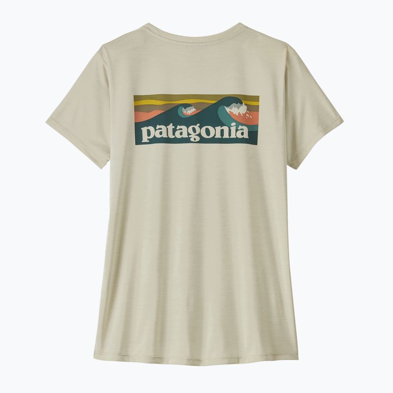 Women's T-shirt Patagonia Capilene Cool Daily Shirt - Boardshort Logo dyno white 6