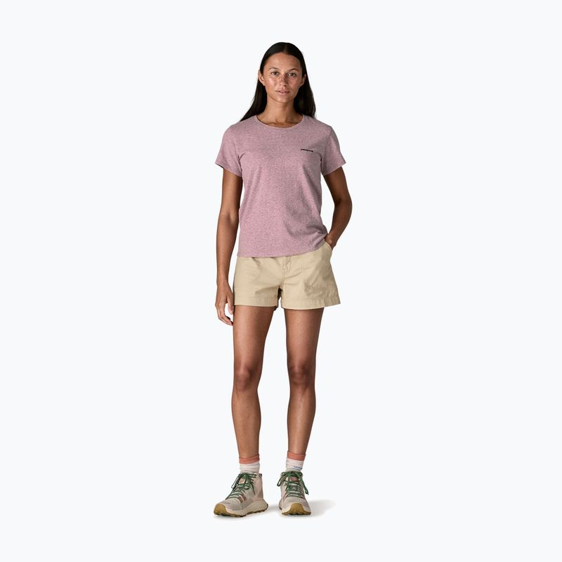 Women's T-shirt Patagonia P-6 Logo Responsibili-Tee qulet violet 2