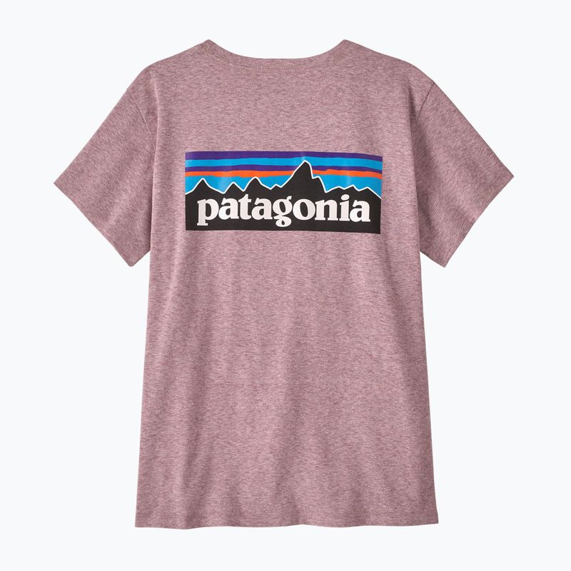 Women's T-shirt Patagonia P-6 Logo Responsibili-Tee qulet violet 5