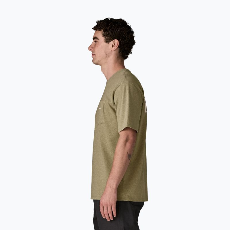 Men's T-shirt Patagonia Boardshort Logo Pocket Responsibili gumtree green 4