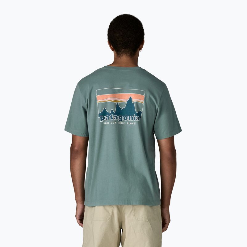 Men's T-shirt Patagonia '73 Skyline blue sage 3